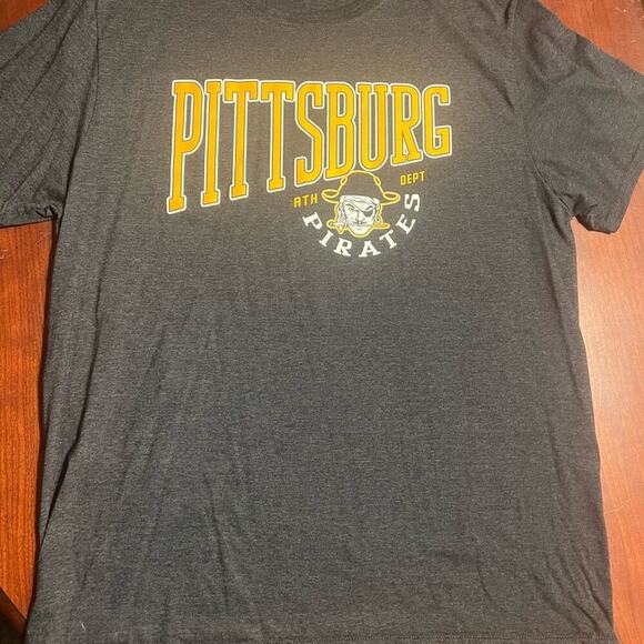 Gray Pittsburg Pirates T-Shirt ATH DEPT - Picture 1 of 4